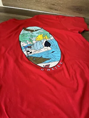 ONeill Graphic Tee O'Neill Mens NEW Red Cotton Large • $15.99