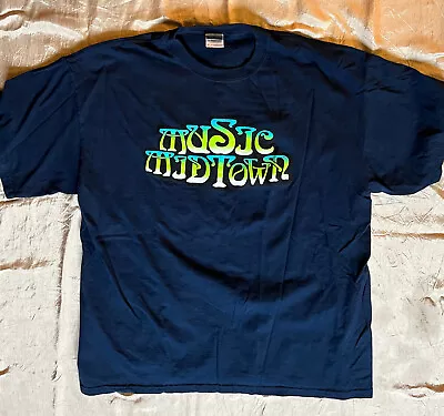 ORIGINAL 2011  MUSIC MIDTOWN NAVY CONCERT SHIRT MINT Coldplay Black Keys SMALL • $59.96