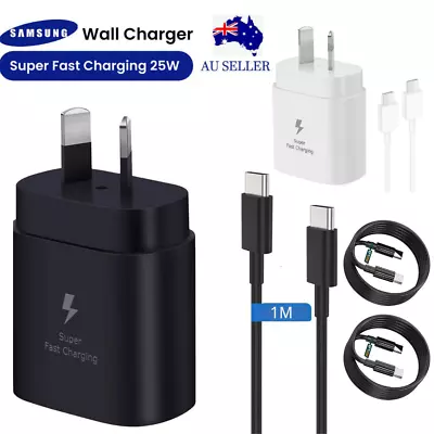 25W Super Fast Wall Charger+1M Type-C Cable For Samsung Galaxy S21 22 S22+ Ultra • $6.80