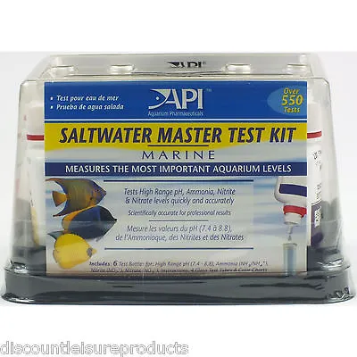 API Saltwater Marine Aquarium Master Liquid Test Kit Fish Tank Water Testing • £25.90