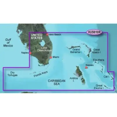 Garmin BlueChart G2 Vision Southeast Florida Digital Map (3930367) • $325.95