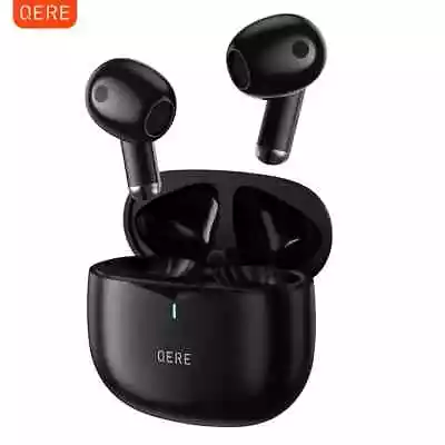 E28 TWS AirPod Black Headphones ENC Dual Mic Hi-Fi Low Latency Earbuds • £13.89