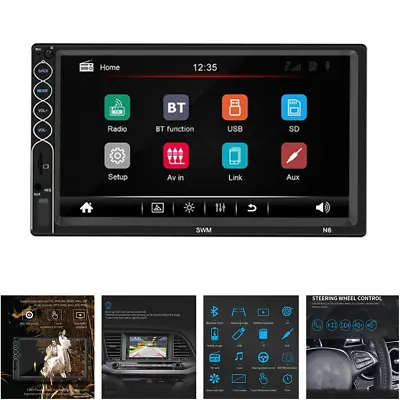 Double 2Din 7inch Wince Car Bluetooth USB NO-DVD Player  Stereo Radio Universal • $69.41