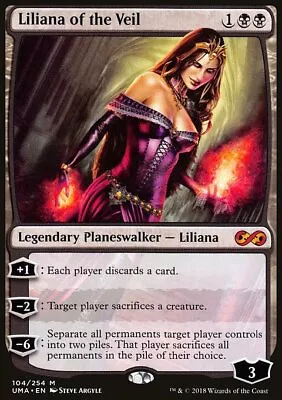 MTG Magic The Gathering Liliana Of The Veil (104/271) Ultimate Masters LP • $15.95