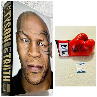 🥊 Mike Tyson Signed Undisputed Truth & Red Everlast Boxing Glove Beckett Coa 🥊 • $1500