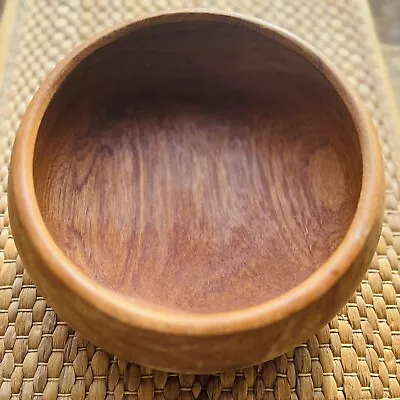 Vintage Goodwood Genuine Teak Wood MCM Salad Serving Bowl 9” Thailand • $16