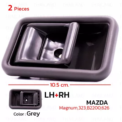 Pair Gray Inner Door Handle Pair For Mazda Magnum 323 B2000 B2600 626 1985 1998 • $27.57