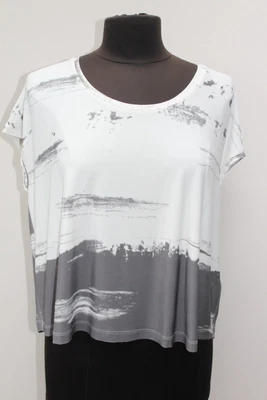 £18 • Buy Crea Concept Grey/White Printed Relaxed Top, EU 38, UK 10