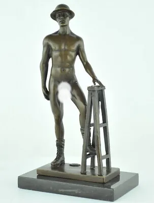 Art Deco Style Statue Sculpture Athlete Sexy Art Nouveau Style Bronze • $231.99