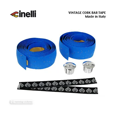 NOS VINTAGE Genuine Cinelli CORK Handlebar Tape : BLUE - Made In Italy! • $19.99