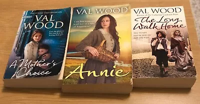 VALERIE WOOD The Long Walk Home & Annie & A Mother's Choice Books (Val Wood) • £3.99