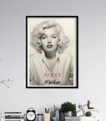 Gucci X Marilyn Monroe Wall Art Poster 11x17 Trendy Art Fashion Art Wall Decor • $20.99