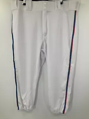 Miami Marlins Mlb White Majestic Game Used Pants 2019 Sz: 38 • $75