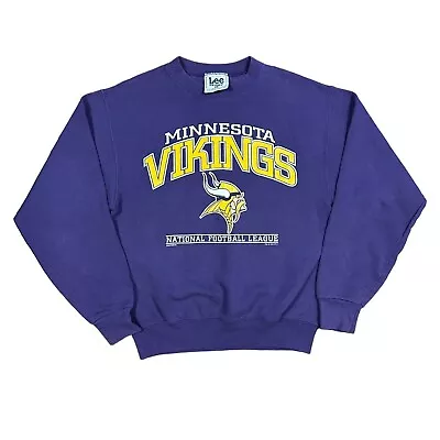 NFL Minnesota Vikings 1998 Vtg Lee Sports Sweatshirt Made In USA Flawless Large • $29.88