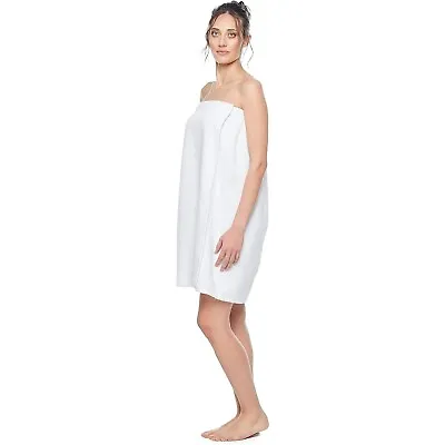 Bath Wrap Towels For Women Adjustable Shower Spa Hotel Bath Towel S/M White • $19.79