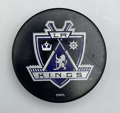 Los Angeles Kings 1990s Hockey Puck NHL LA In Glas Co Made In Slovakia Vintage • $15