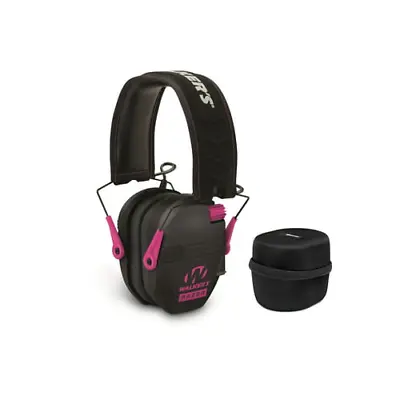 Walkers Game Ear Razor Muffs Black And Pink With Protective Case • $59.99
