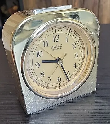 Vintage Gold Seiko Quartz Wind Up Alarm Clock • $20.99