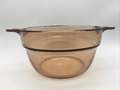 Corning Vision France  Amber Glass Double Boiler Insert V-20-B 1.5 Liters • $10.89