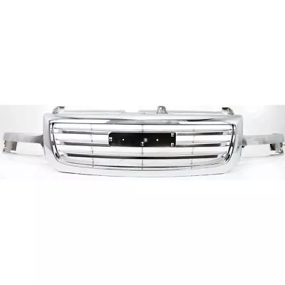 Grille For 2003-2007 GMC Sierra 1500 2003 Sierra 1500 HD Chrome Plastic • $246.24