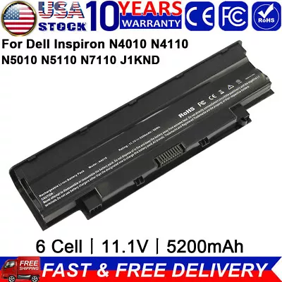 J1KND Battery/Charger For DELL Inspiron 3520 3420 M5030 N5110 N5050 N4010 N5010 • $16.89