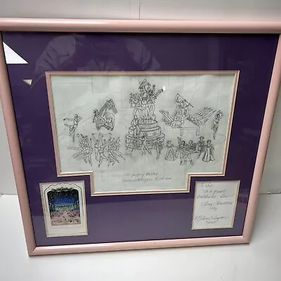 Original Melanie Taylor Kent The Joffrey Ballet Layout Sketch Signed Framed 1995 • $729