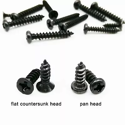 £2.15 • Buy 100pc M1-M3.5 Black Mini Micro Cross Phillips Round Head Self Tapping Wood Screw