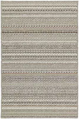 Garland Rug Carnival Stripe 5 Ft. X 7 Ft. Area Rug Random Earth Tone Durable USA • $32.21