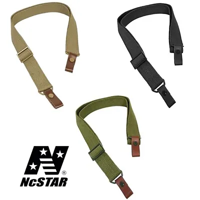 NcSTAR Tactical Reinforced Canvas Military Two Point Surplus Style Rifle Sling • $10.99