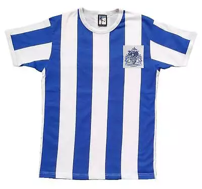 Halifax Town 1960s Retro Football Stripe T Shirt Embroidered Crest S-2XL • £31