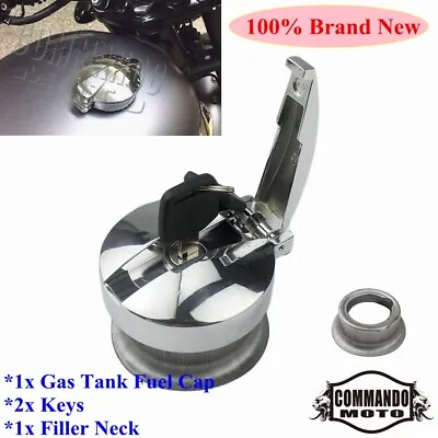 Motorcycle Vintage Fuel Gas Tank Petrol Cap For Honda CB750C CB125S Cafe Racer  • $49.42