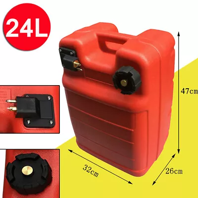 Fuel Tank 24L/6.3Gallon Capacity Portable Gas Can For Marine Outboard  External • $67.68