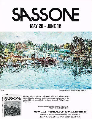 1970s Vintage Marco Sassone Art Gallery Show Exhibit Print Ad Original • $34.99