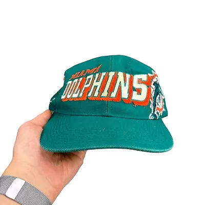 Vintage Sports Specialties Miami Dolphins Snapback Hat Cap NFL Pro Line Shadow • $59.99