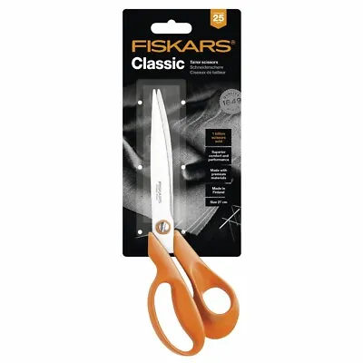 Fiskars F9843 Tailors Shears Scissors 27cm/10.6in Ergonomic Handle • £40.55