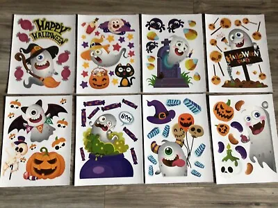 Hallowween Window Stickers Party Decorations Trick Or Treat • £3.80