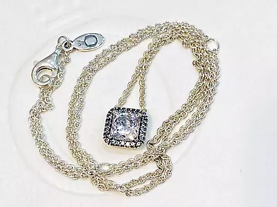 Authentic Pandora Sterling Silver CZ Timeless Elegance Necklace 396241 $119 45cm • $69
