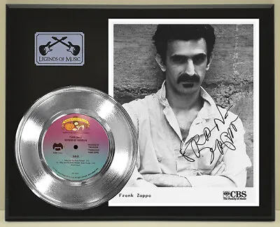 Frank Zappa  Who Are The  Reproduction Signed Silver Record Display Wood Plaque • $99.95