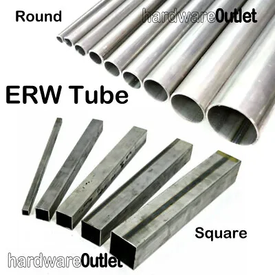 ERW Round Or Square Mild Steel TUBE Pipe Band Saw Cut UK Metal Supplier  • £4.29