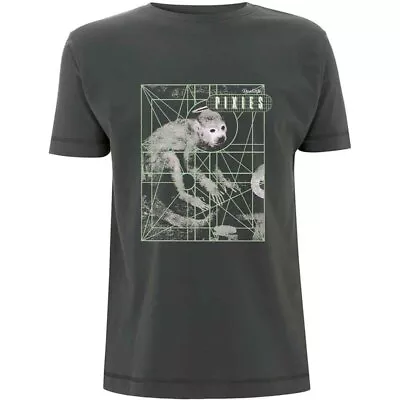 Pixies Monkey Grid T-Shirt Grey New • $23.28