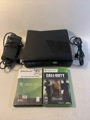 Xbox 360 Video Game Console With 2 Games Call Of Duty Men In Black Untested • $99.99