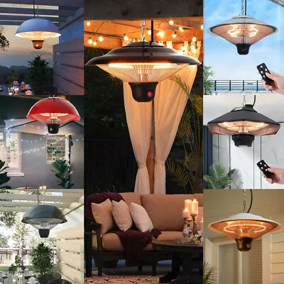 £12.95 • Buy 1500W Patio Heater Garden Ceiling Hanging Electric Infrared Heating Warmer Light
