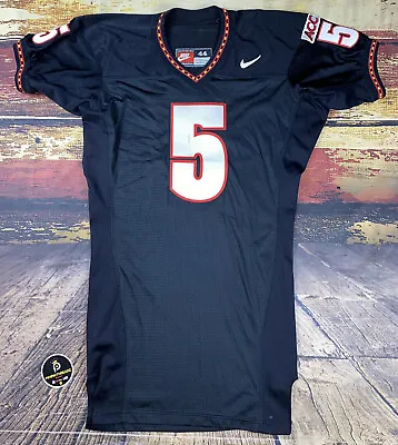 Nike Maryland Terrapins College Football Jersey Game Worn Used ACC Black 44 #5 • $149.95