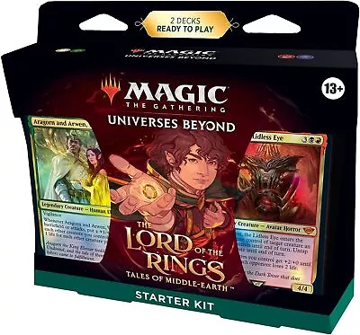 MTG Starter Kit Lord Of The Rings Tales Of Middle Earth 2 Dekcs Magic The Gather • $19.89