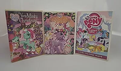 MY LITTLE PONY 3 DVD LOT Movies VERY... CHRISTMAS Princess Promenade A... SEASON • $13