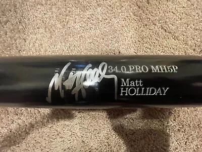 Matt Holliday Signed Old Hickory Bat St Louis Cardinals Colorado Rockies • $200