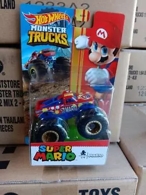 Hot Wheels Monster Truck Mario Brothers MARIO • $14.99