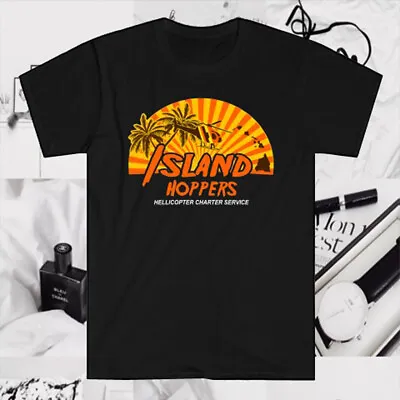 Island Hoppers Hellicopters Magnum PI P.I. Men's Black T-Shirt Size S To 5XL • $22.94