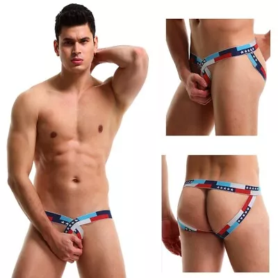 Backless Men's Underwear Open Back Jockstraps Sexy Man Shorts Hip-lift Lingerie • $7.89