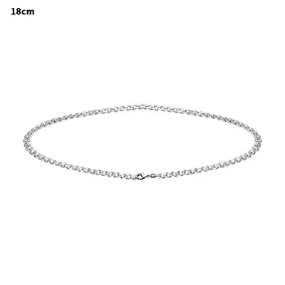 Genuine 925 Sterling Silver Curb Chain Necklace Lobster Clasp Sold Inch • £3.03